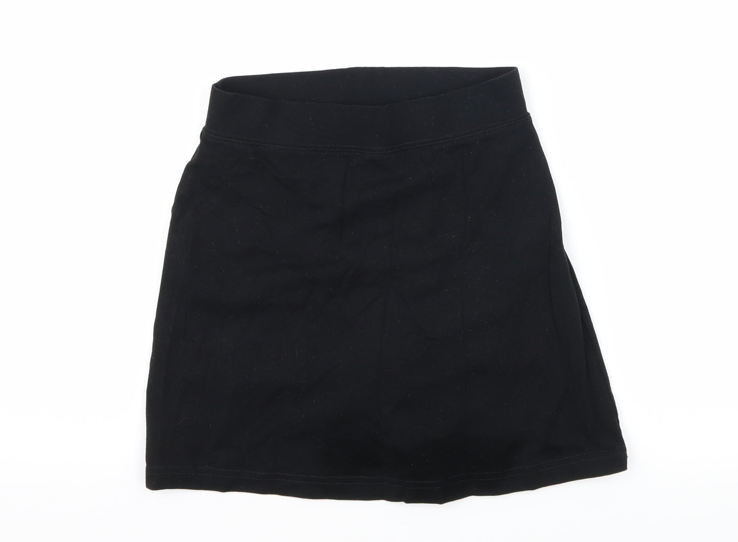 George Girls Black  Jersey Mini Skort Size 9-10 Years