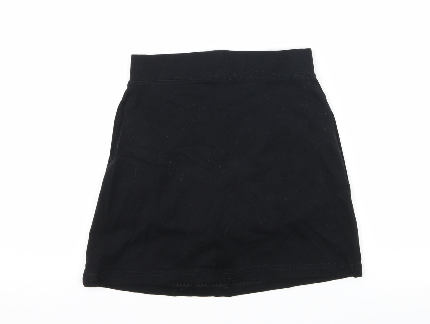 George Girls Black  Jersey Mini Skort Size 9-10 Years