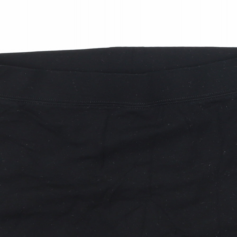 George Girls Black  Jersey Mini Skort Size 9-10 Years