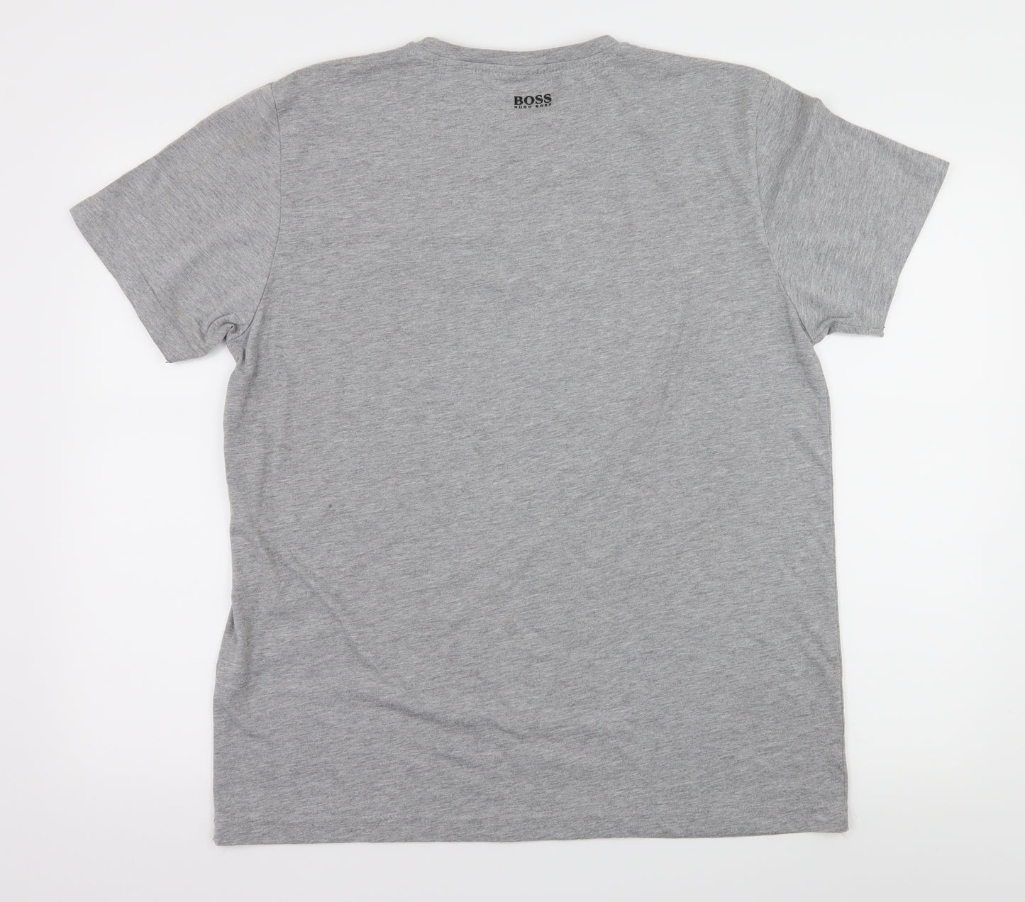 HUGO BOSS Mens Grey  Jersey  T-Shirt Size XL