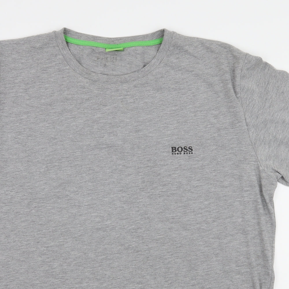 HUGO BOSS Mens Grey  Jersey  T-Shirt Size XL
