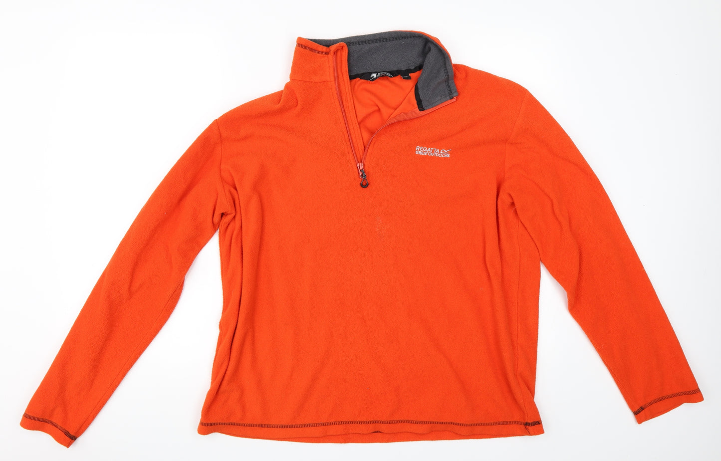 Regatta Mens Orange   Henley Sweatshirt Size L