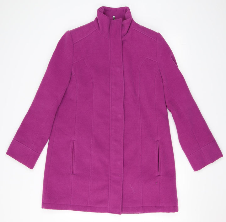 Elegance Fashion Womens Purple   Overcoat Coat Size 12