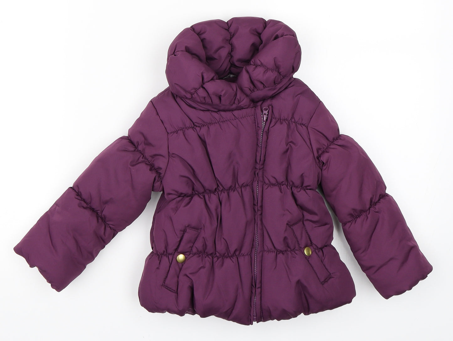 F&F Girls Purple   Basic Coat Coat Size 12-18 Months