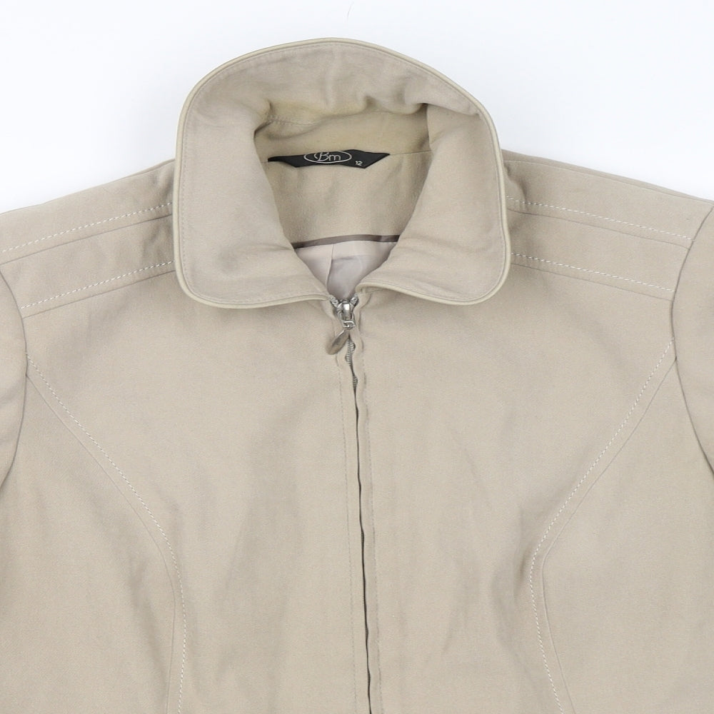 BM Womens Beige   Jacket  Size 12