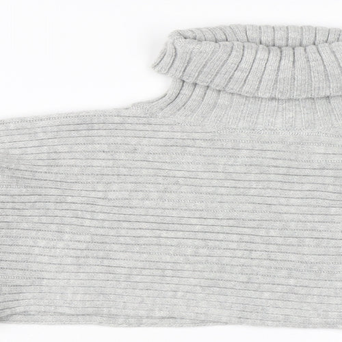 New Look Womens Grey   Pullover Jumper Size M  - Cropped Jumper