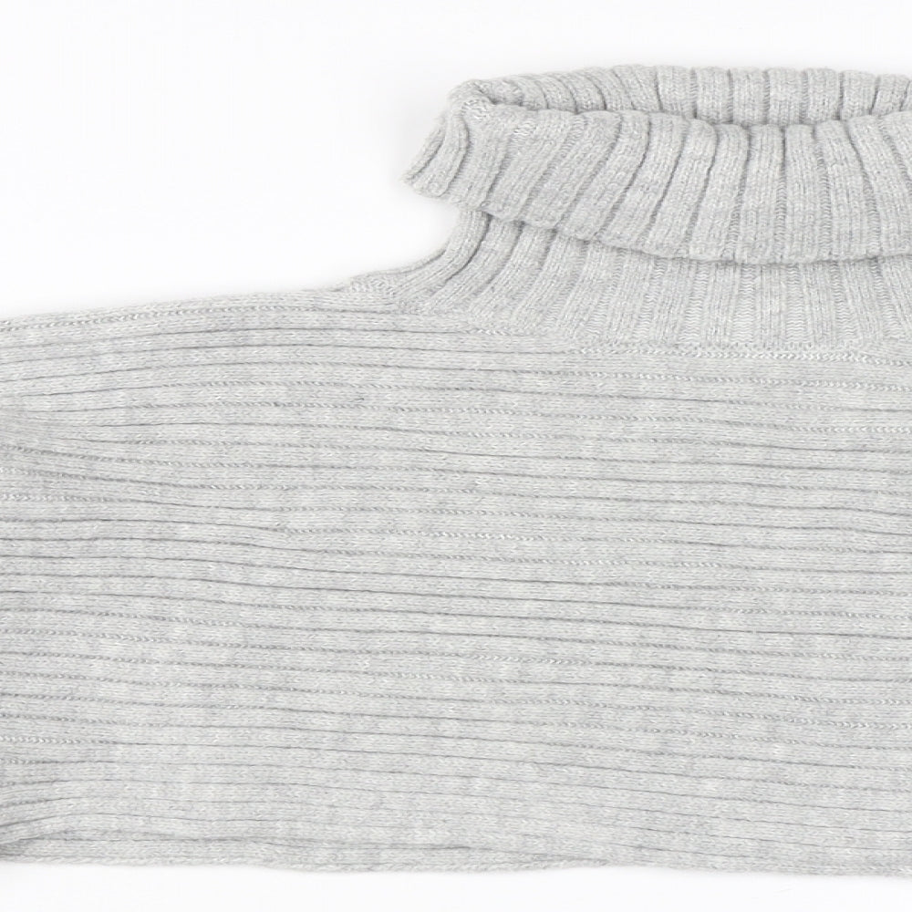 New Look Womens Grey   Pullover Jumper Size M  - Cropped Jumper