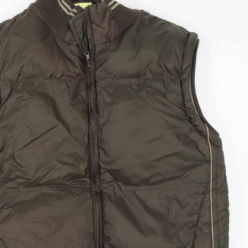 Vintage Mens Green   Gilet Coat Size M