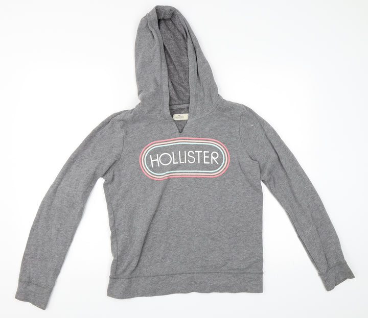 Hollister Womens Grey Pullover Hoodie Size S