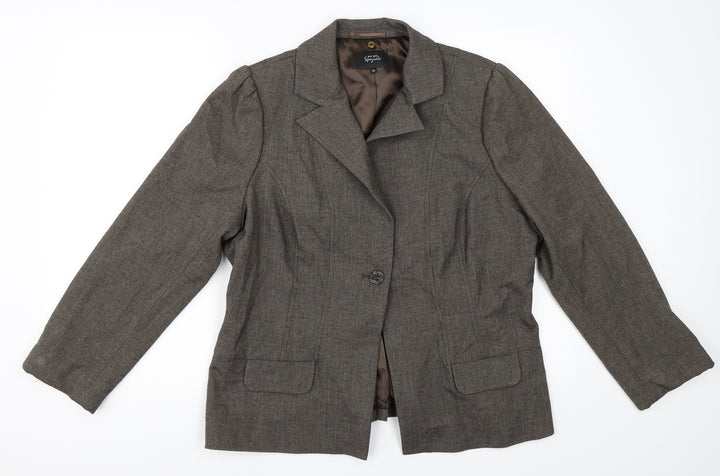 Per Una Womens Brown   Jacket Blazer Size 10