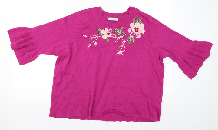 Per Una Womens Purple Pullover Jumper Size 18