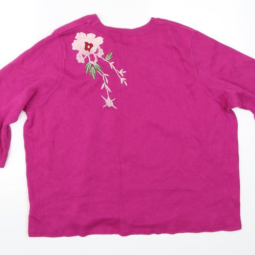 Per Una Womens Purple   Pullover Jumper Size 18