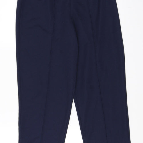 Slimma Womens Blue   Trousers  Size 10 L24 in
