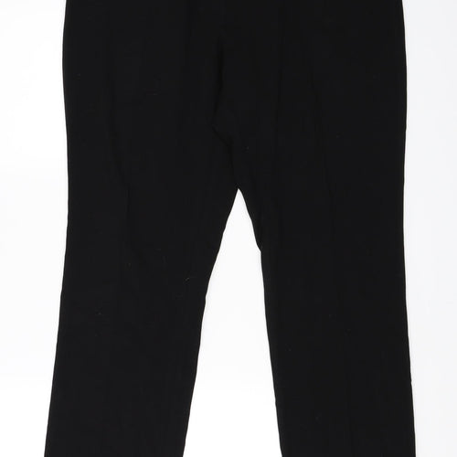 Marks and Spencer Womens Black   Trousers  Size 14 L31 in