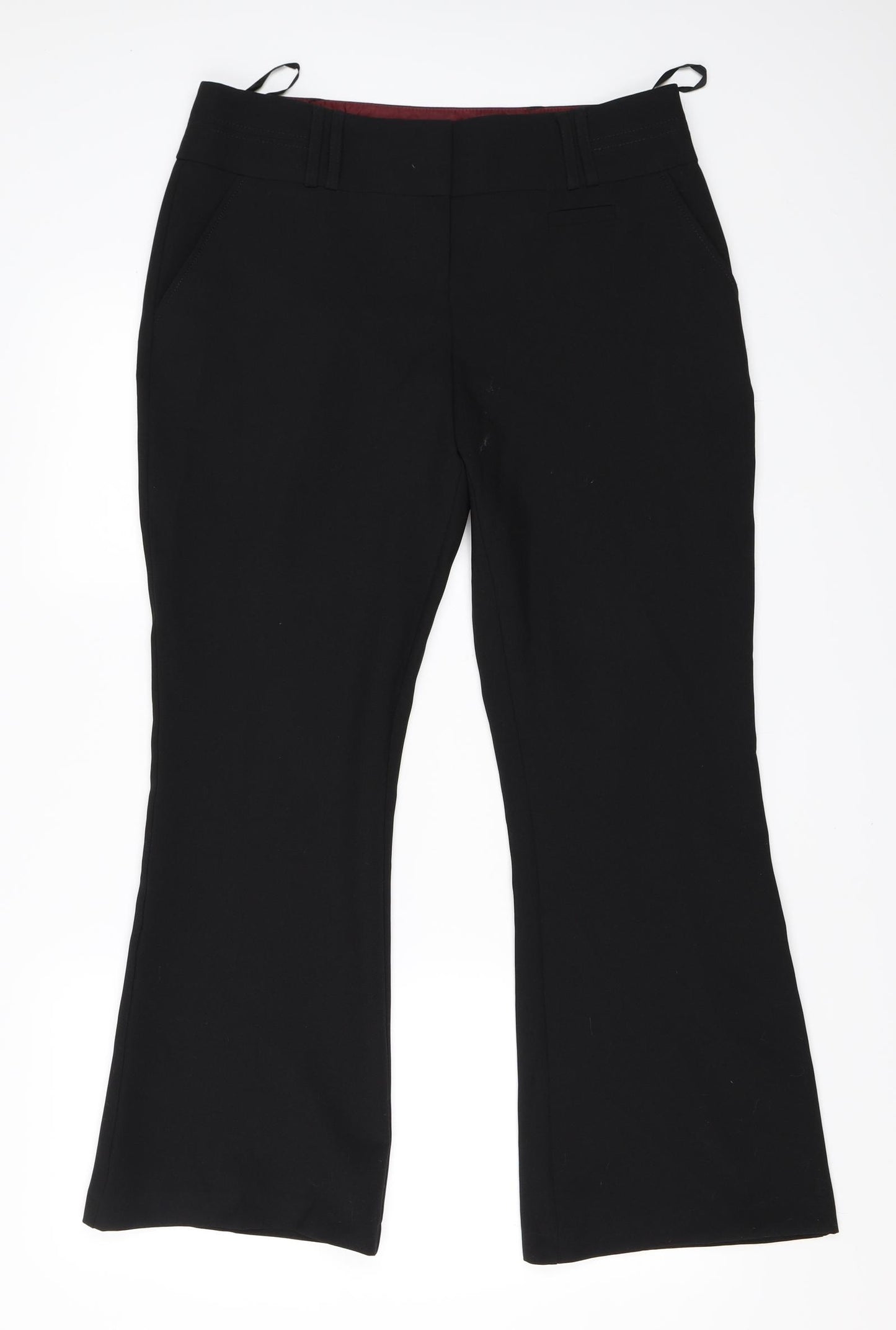 Peacocks Womens Black   Trousers  Size 12 L29 in