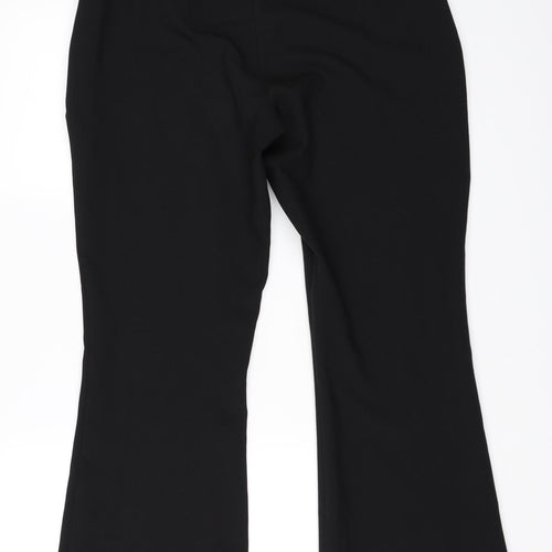 Peacocks Womens Black   Trousers  Size 12 L29 in