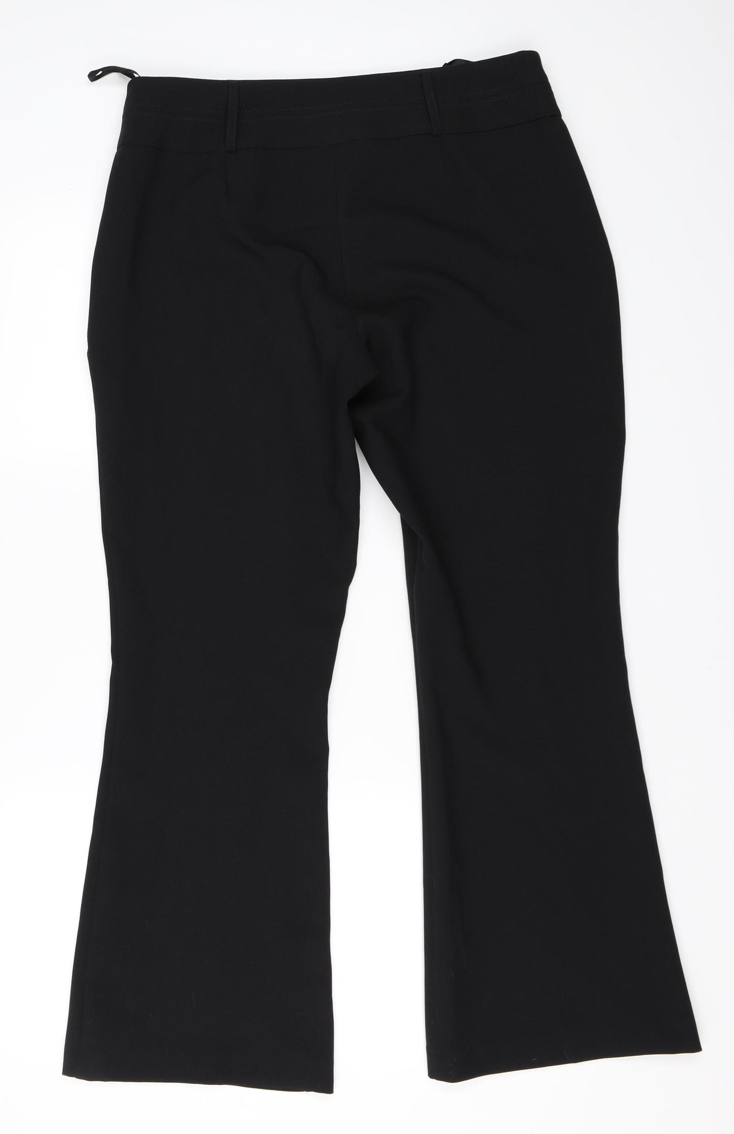 Peacocks Womens Black   Trousers  Size 12 L29 in