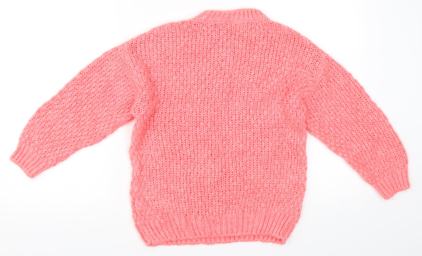 F&F Girls Pink   Pullover Jumper Size 8-9 Years
