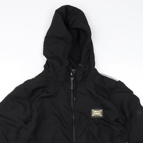 Supply & Demand Co. Mens Black   Pullover Hoodie Size L