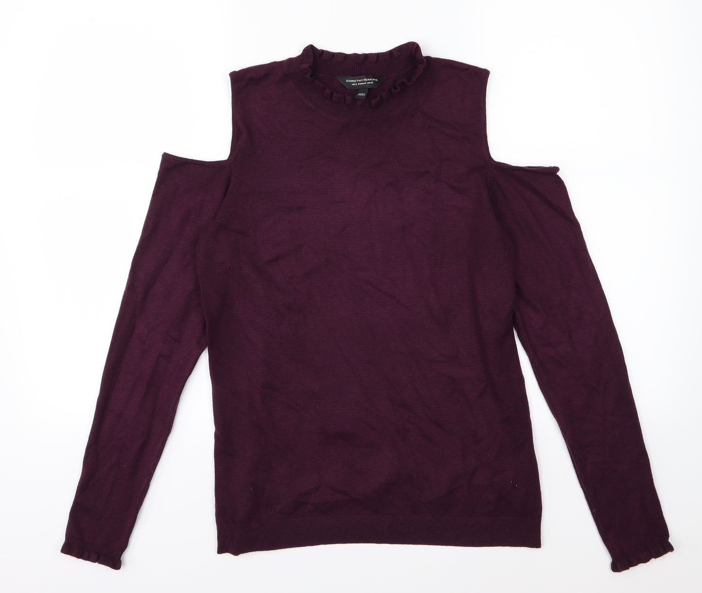Dorothy Perkins Womens Purple  Knit Pullover Jumper Size 12