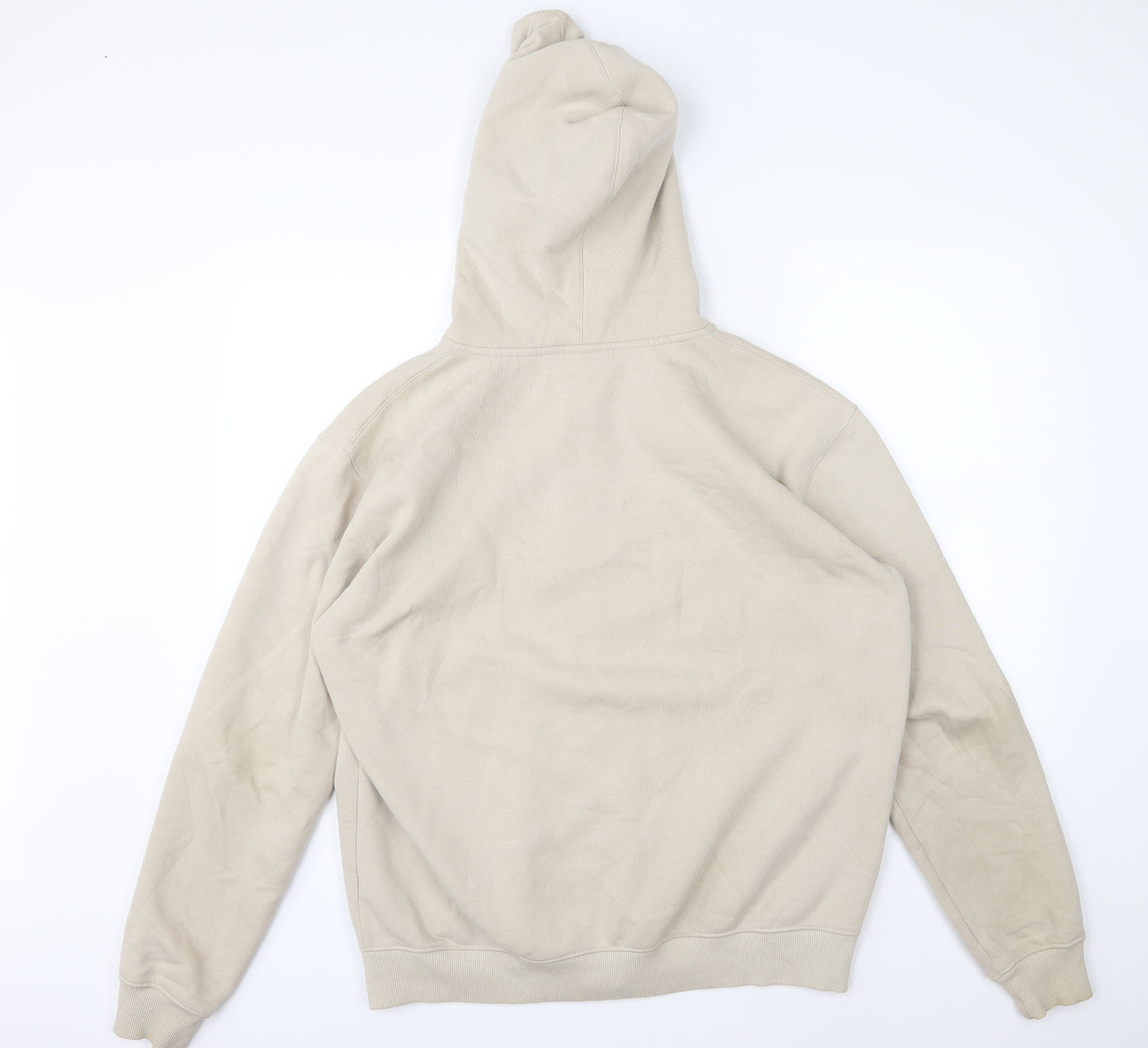 Gym King Mens Beige  Jersey Full Zip Hoodie Size XL