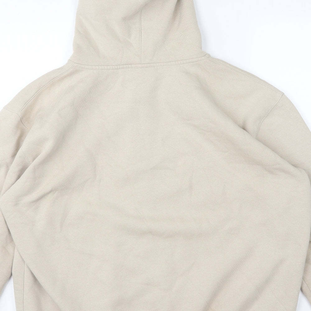 Gym King Mens Beige  Jersey Full Zip Hoodie Size XL