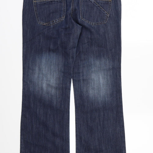 NEXT Womens Blue  Denim Boyfriend Jeans Size 10 L30 in