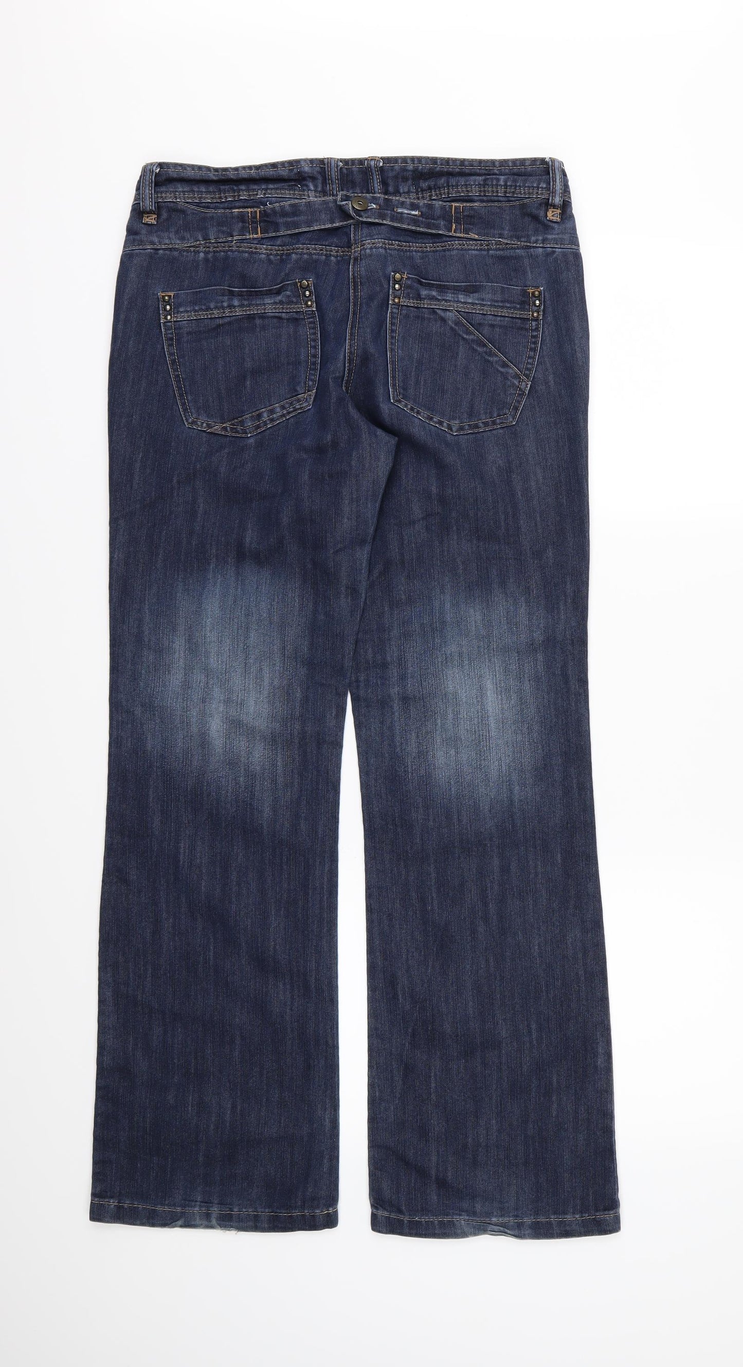 NEXT Womens Blue  Denim Boyfriend Jeans Size 10 L30 in