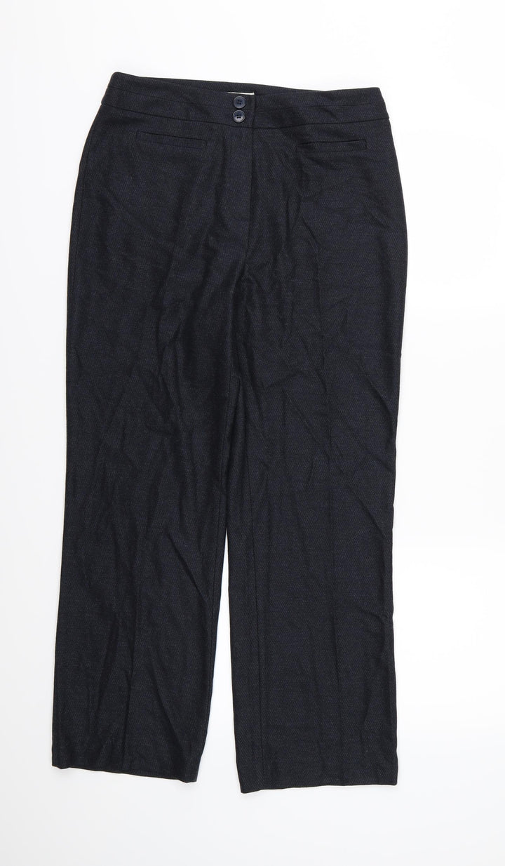 Country Casuals Womens Blue Trousers Size 10 L27 in