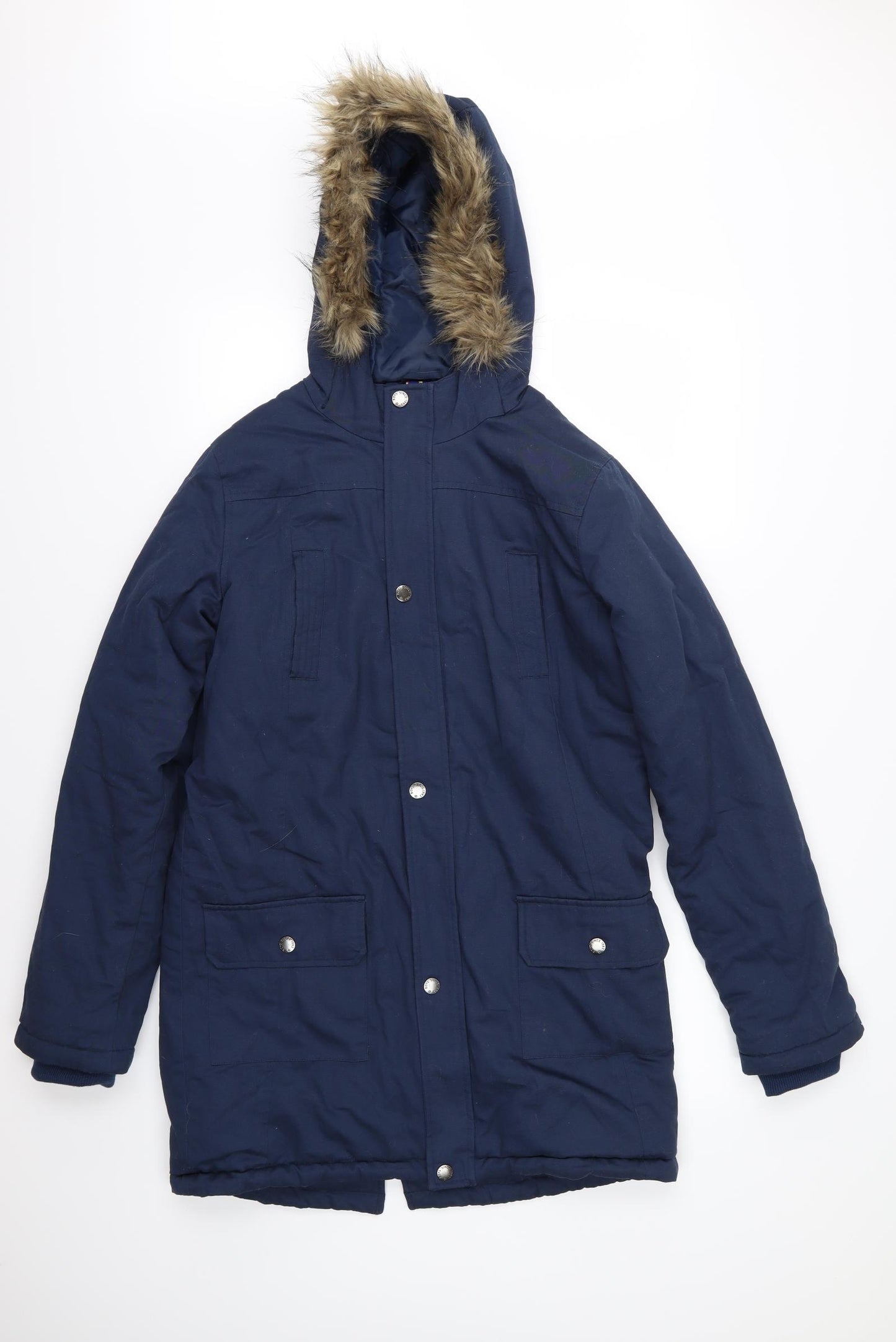 Smart Start Boys Blue   Overcoat Coat Size 13-14 Years