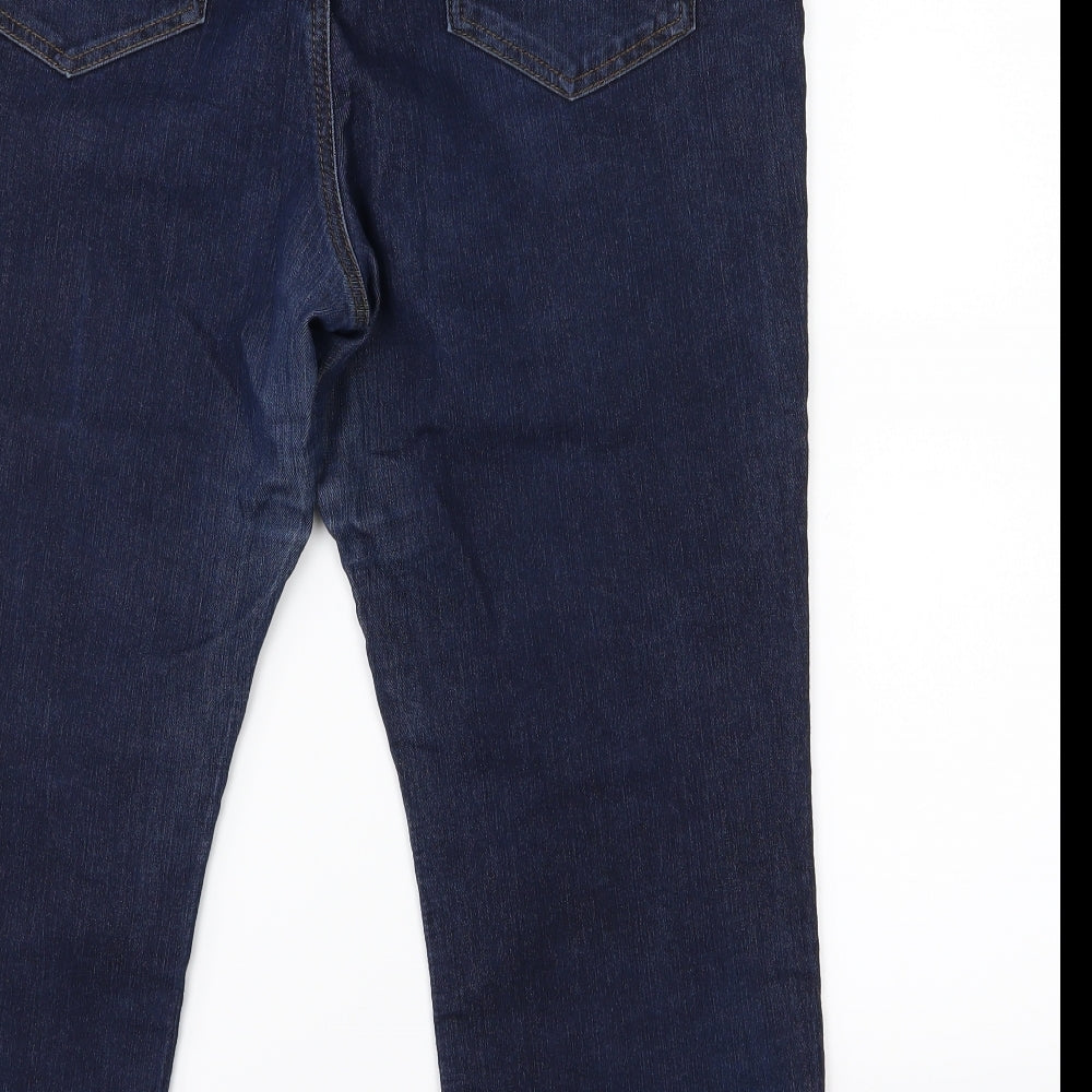 Monsoon Womens Blue  Denim Cropped Jeans Size 16 L23 in