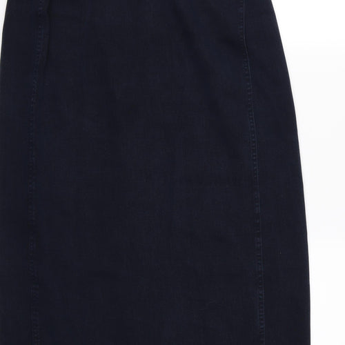 Marks and Spencer Womens Blue  Denim Wrap Skirt Size 14