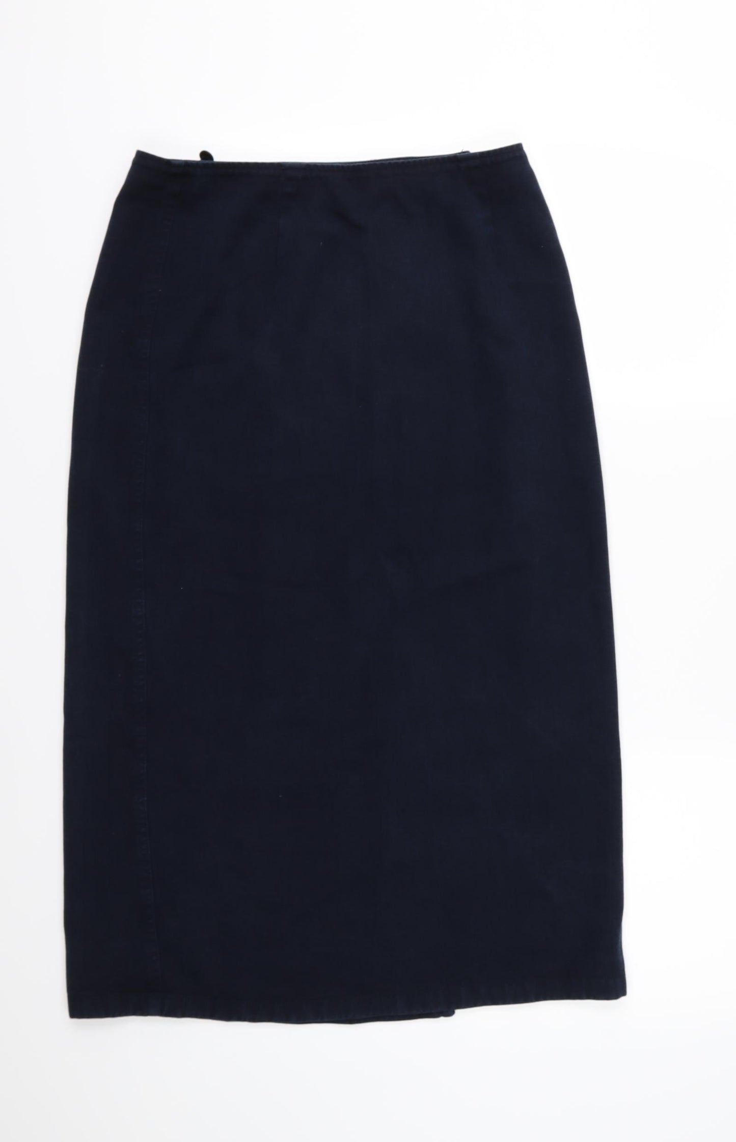 Marks and Spencer Womens Blue  Denim Wrap Skirt Size 14