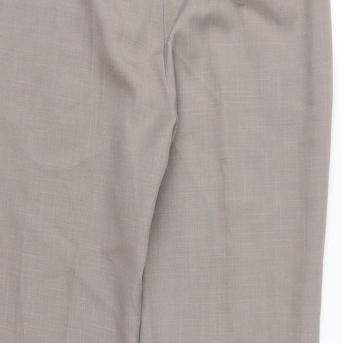 Debenhams Womens Beige  Rayon Trousers  Size 16 L27 in