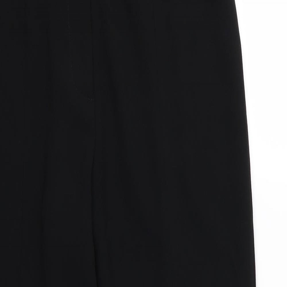 River Island Womens Black   Cropped Trousers Size 8 L25 in - split front