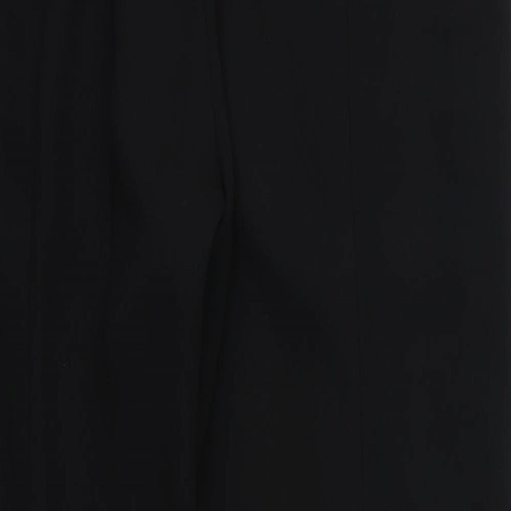 River Island Womens Black   Cropped Trousers Size 8 L25 in - split front