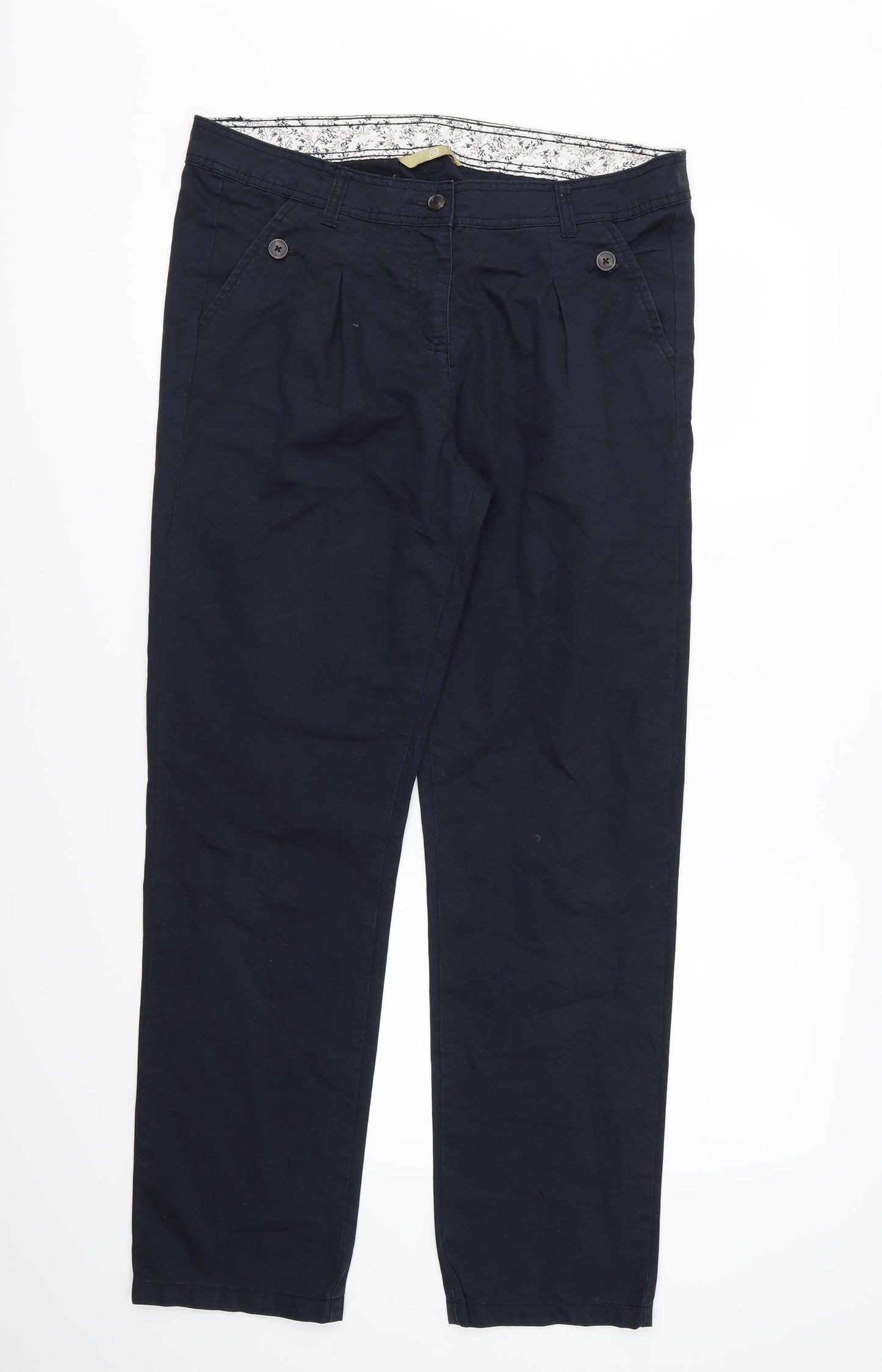 TU Womens Blue   Chino Trousers Size 14 L30 in