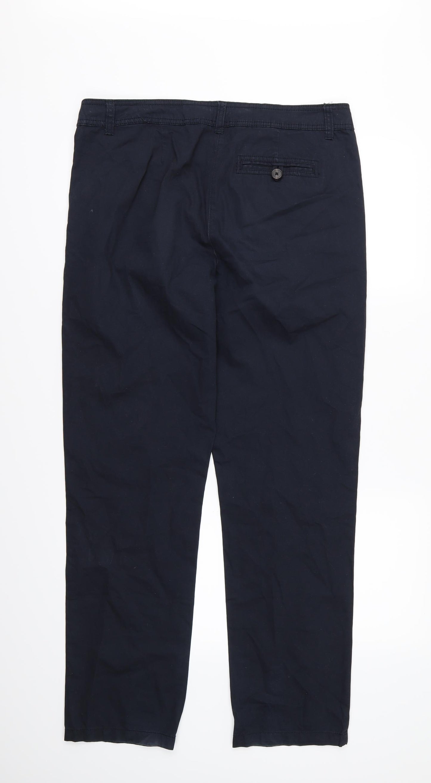 TU Womens Blue   Chino Trousers Size 14 L30 in