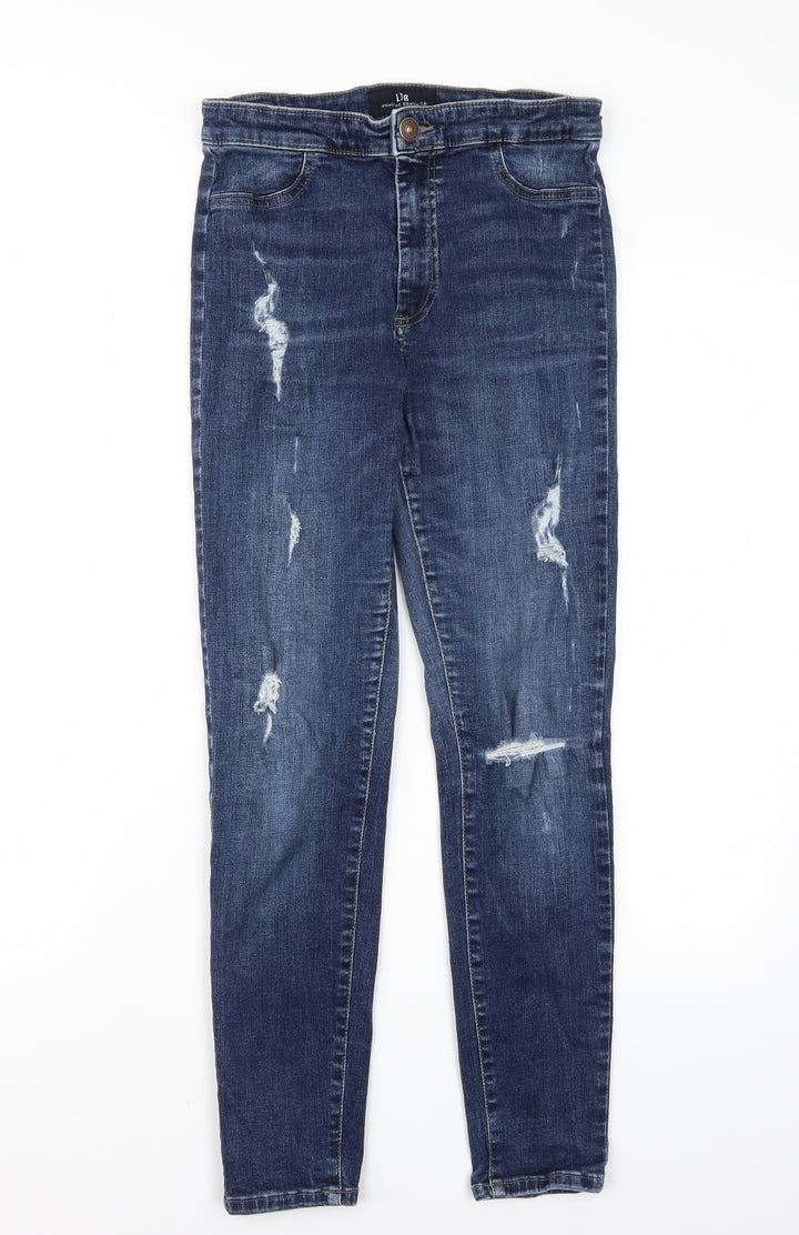 LB Womens Blue Cropped Jeans Size 30 L25 in