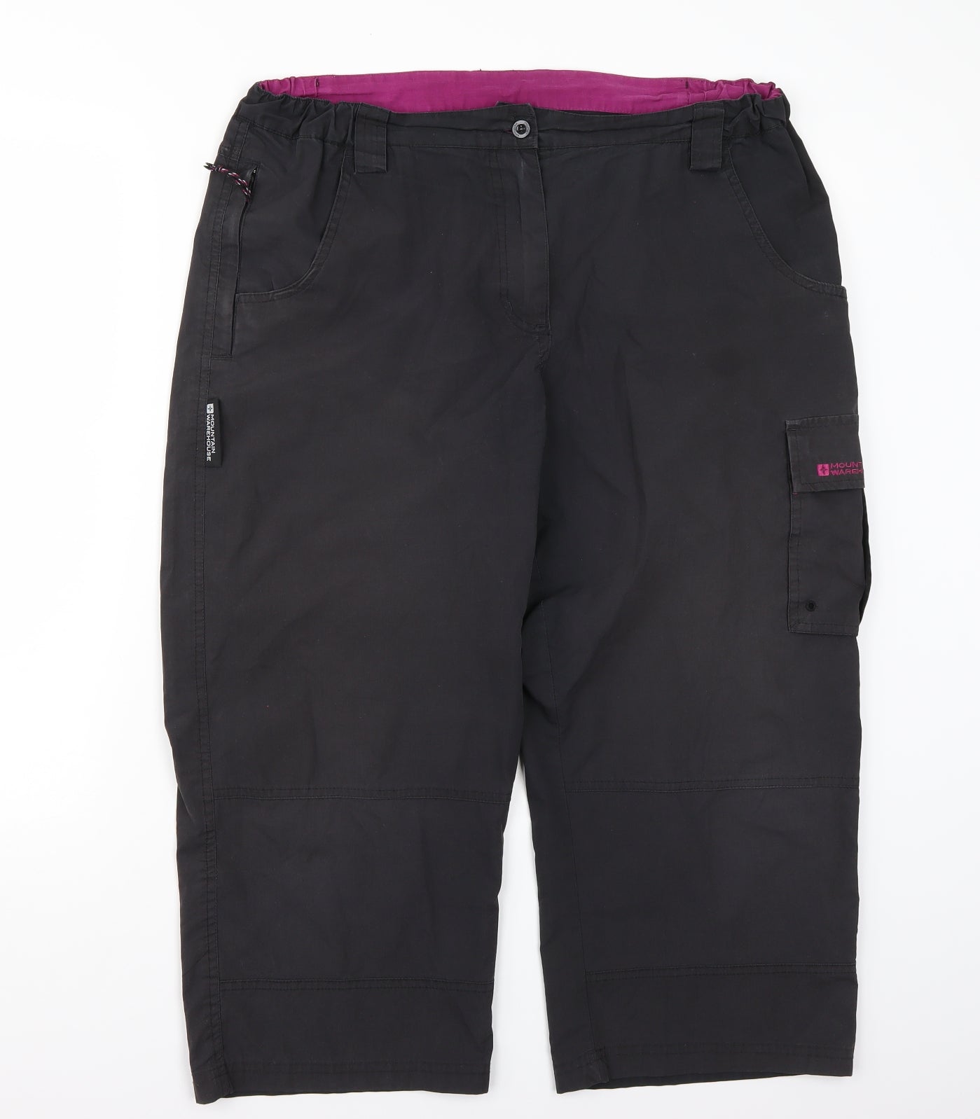 Mountain Warehouse Womens Grey   Cropped Trousers Size 16 L22 in