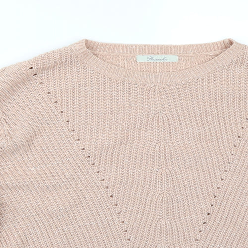 Peacocks Womens Pink   Pullover Jumper Size L