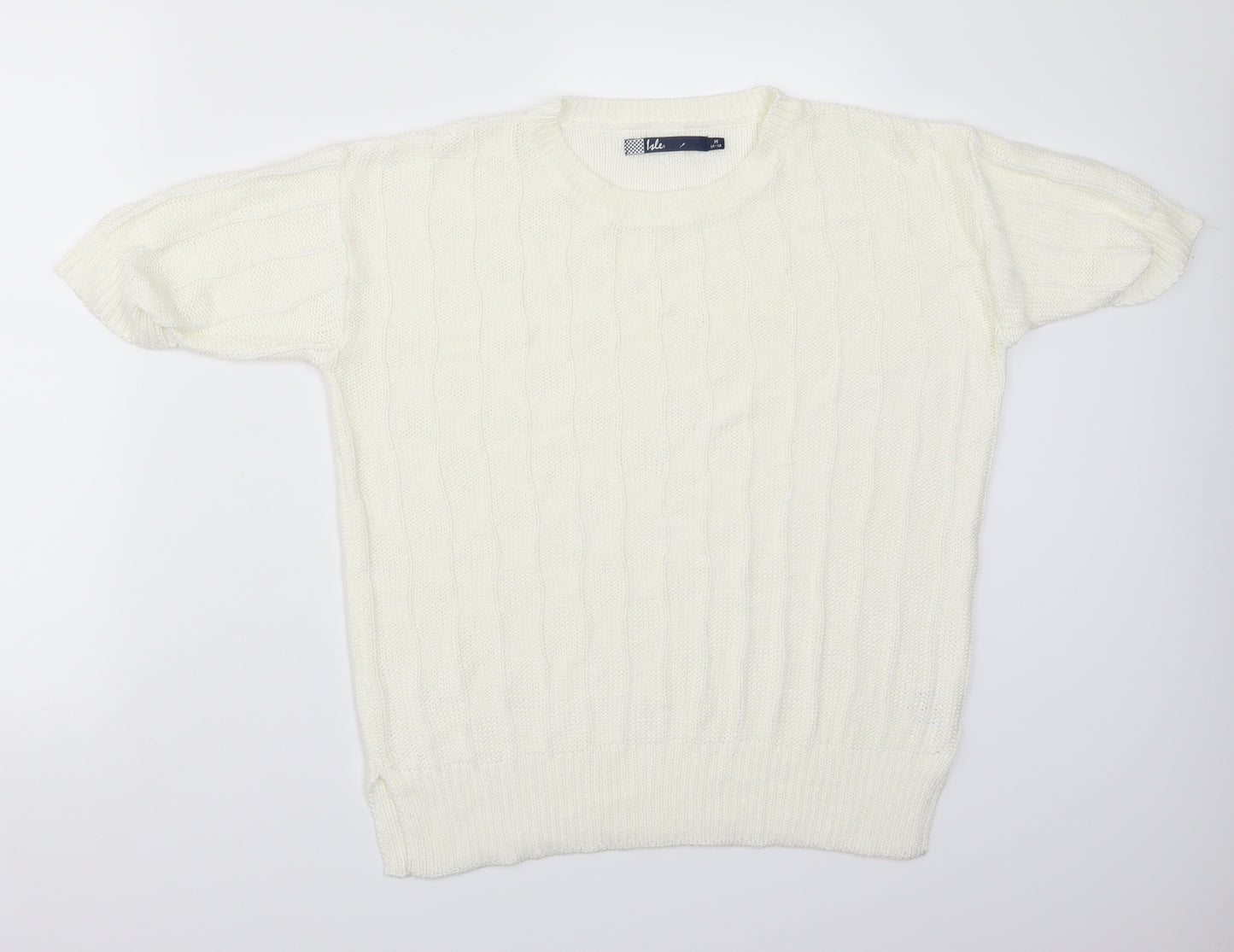 Isle Womens White   Basic T-Shirt Size M