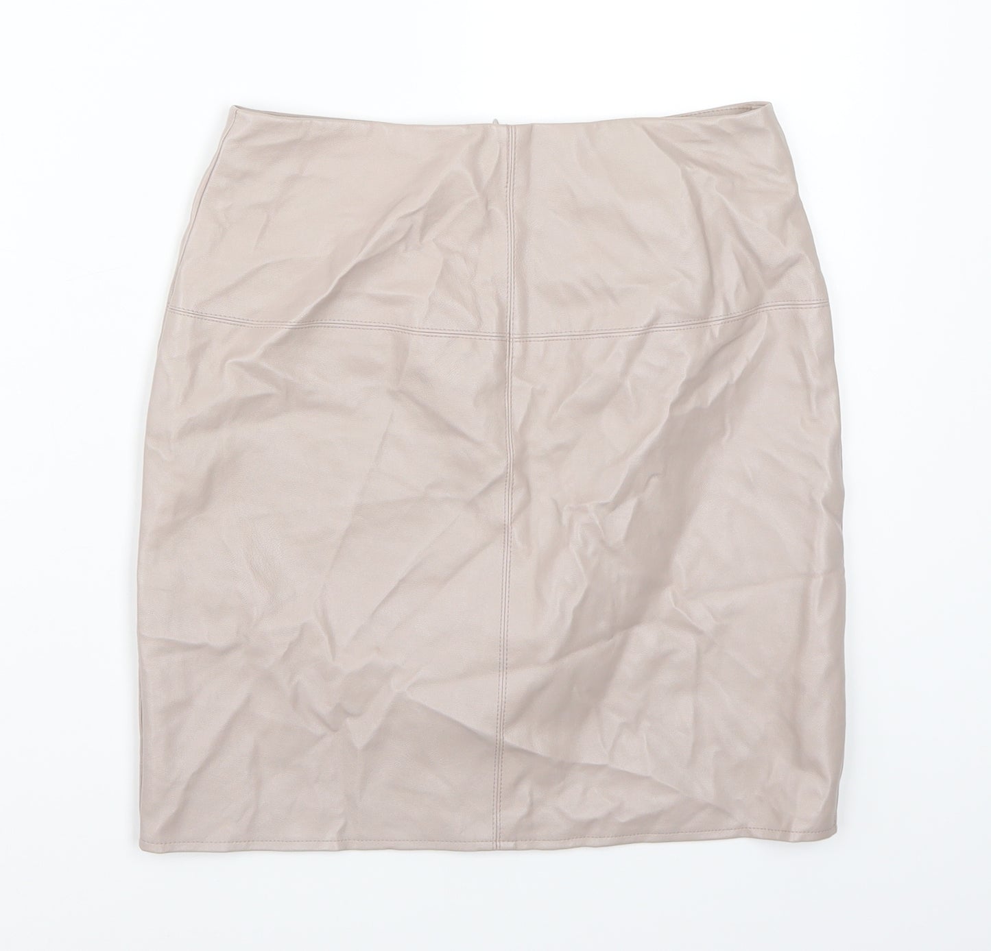 Missguided Womens Beige   A-Line Skirt Size 10