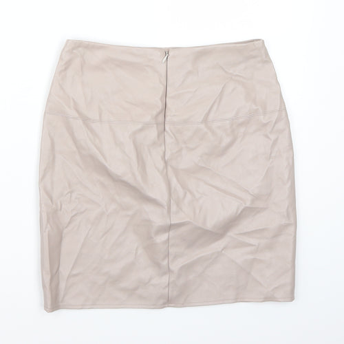 Missguided Womens Beige   A-Line Skirt Size 10