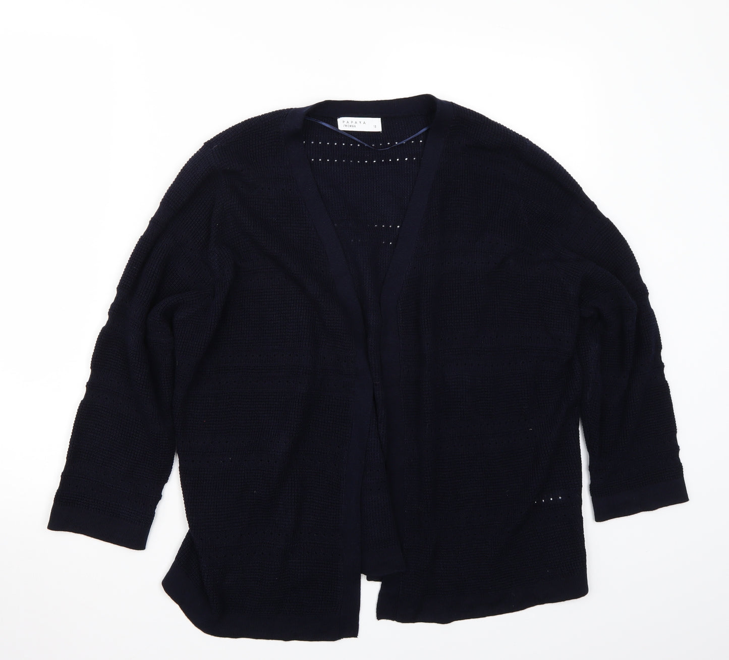 Papaya Womens Blue   Cardigan Jumper Size 18