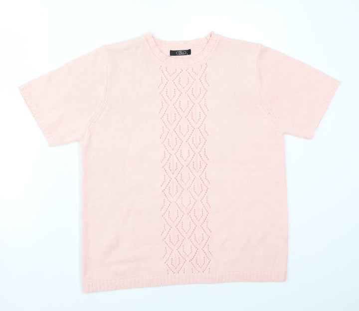 BM Womens Pink Basic T-Shirt Size M