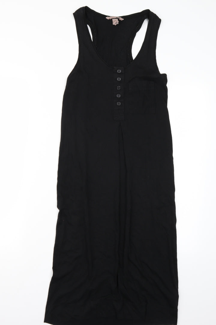 H&M Womens Black Rayon A-Line Size 6