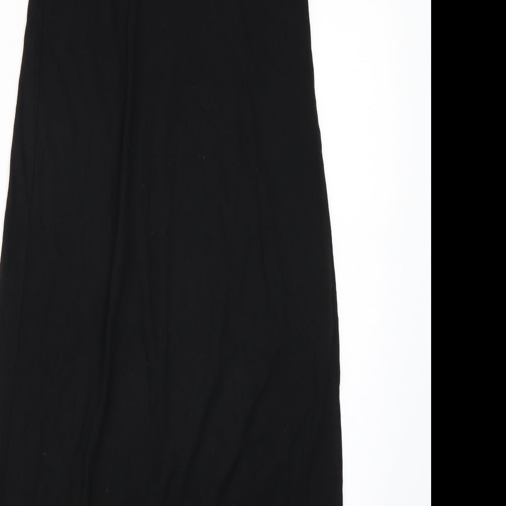 H&M Womens Black  Rayon A-Line  Size 6