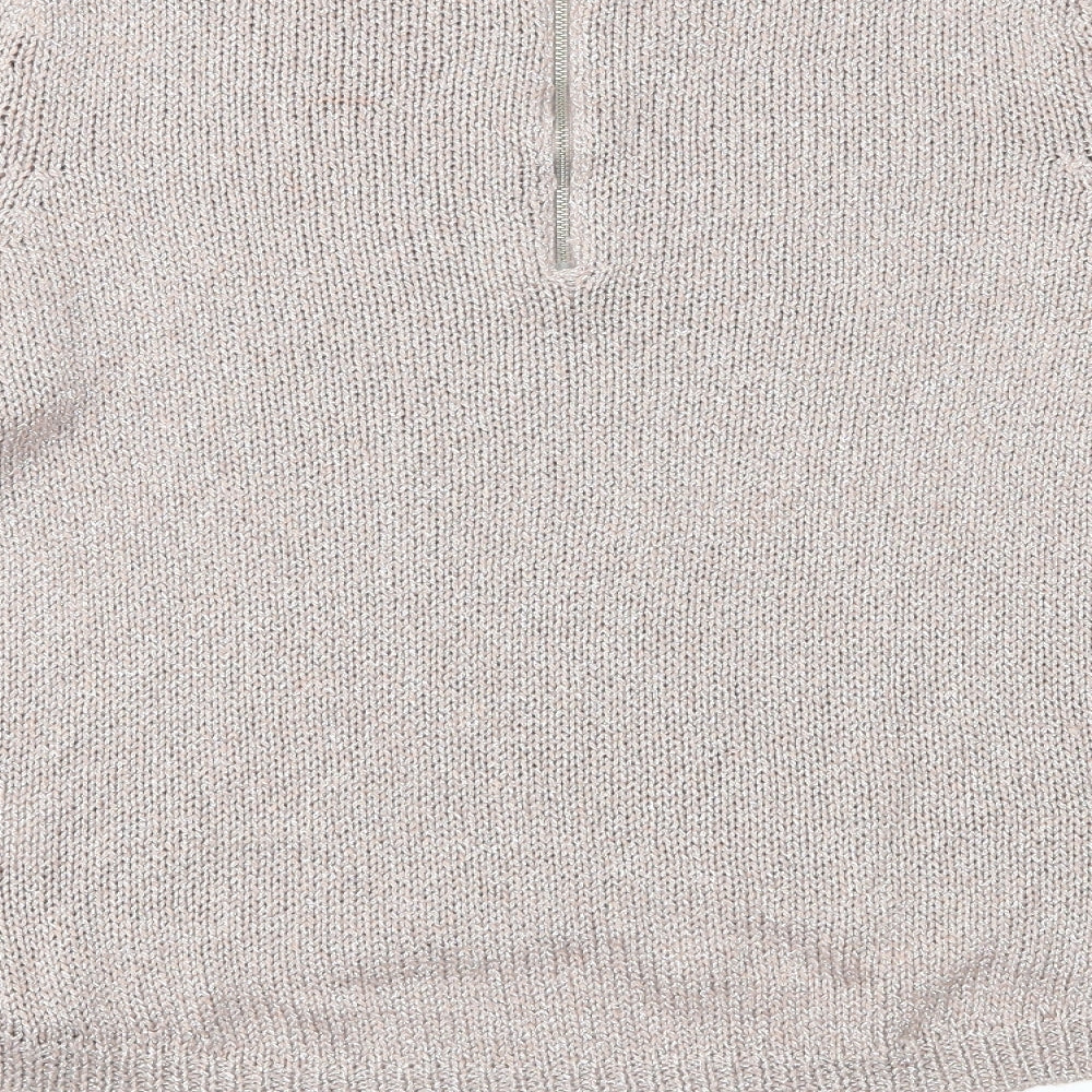Divided Womens Pink  Knit Pullover Jumper Size 16