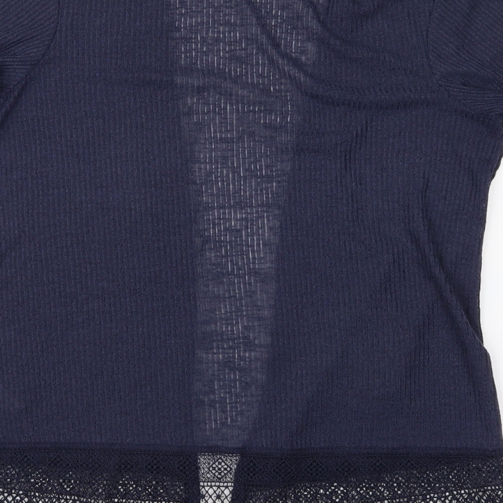 George Womens Blue  Knit Cardigan Jumper Size 8